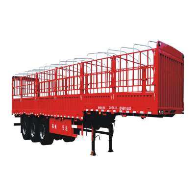 2019 New 3 Axles 40 Tons Stake Semi Trailer ready for export to Myanmar market