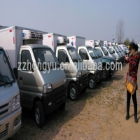 cheaper 0.5Tons-1tons gasoline /diesel Foton mini box van truck factory/dry box van